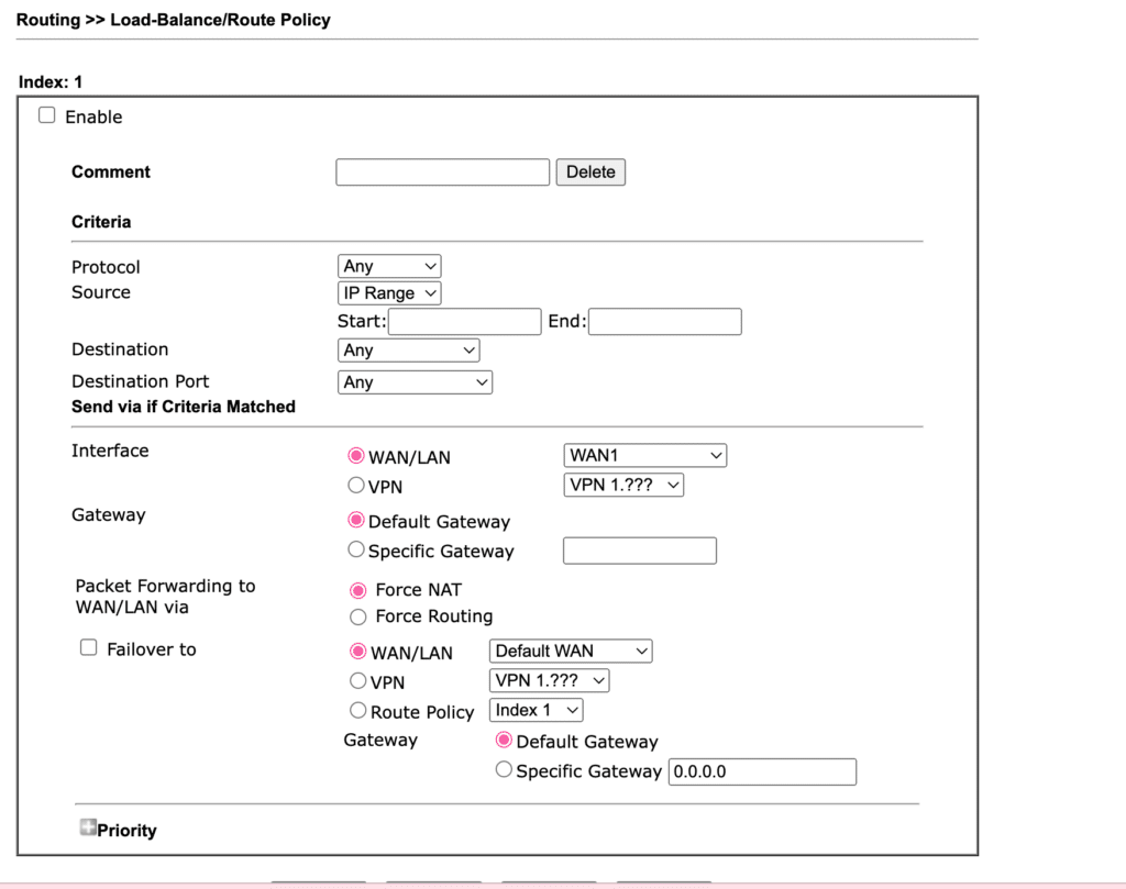 police cyber alarm draytek setup