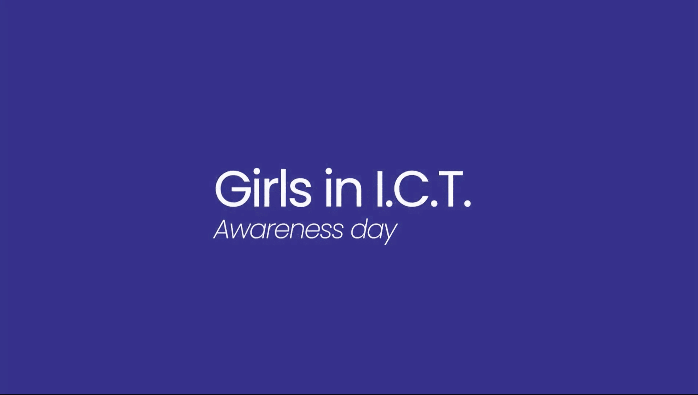 Girls in ICT awareness day