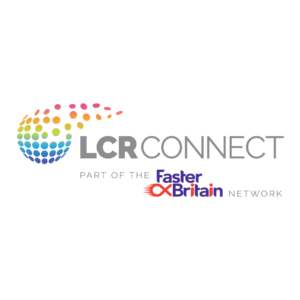 LCR connect faster britain logo